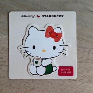 New Starbucks x Hello Kitty Shaped Gift Card 2025